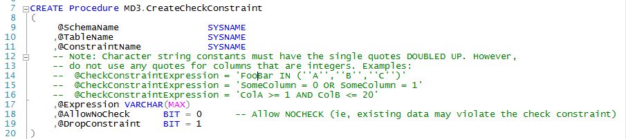 The Other MD3.Create Procedures