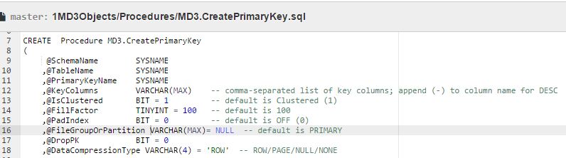 The Other MD3.Create Procedures